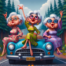 Load image into Gallery viewer, Funny Grandma-Full Round Diamond Painting-40x40cm