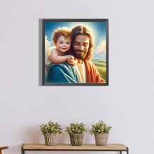 Load image into Gallery viewer, Jesus Girl-Full Round Diamond Painting-40x40cm