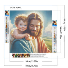 Load image into Gallery viewer, Jesus Girl-Full Round Diamond Painting-40x40cm