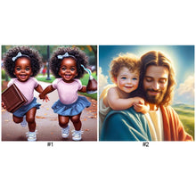 Load image into Gallery viewer, Jesus Girl-Full Round Diamond Painting-40x40cm