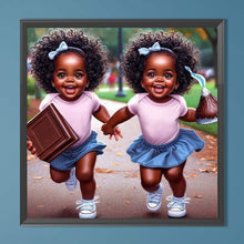 Load image into Gallery viewer, Jesus Girl-Full Round Diamond Painting-40x40cm