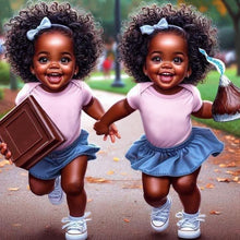 Load image into Gallery viewer, Jesus Girl-Full Round Diamond Painting-40x40cm