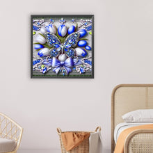 Load image into Gallery viewer, Butterfly Flowers-Full Round Diamond Painting-30x30cm