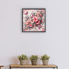 Load image into Gallery viewer, Butterfly Flowers-Full Round Diamond Painting-30x30cm
