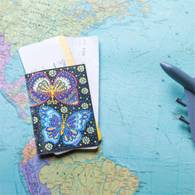 Load image into Gallery viewer, Flower-DIY Diamond Passport Case