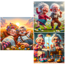 Load image into Gallery viewer, Funny Grandma-Full Round Diamond Painting-40x40cm