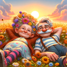 Load image into Gallery viewer, Funny Grandma-Full Round Diamond Painting-40x40cm