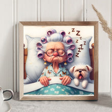 Load image into Gallery viewer, Funny Granny-Full Round Diamond Painting-30x30cm