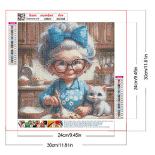Load image into Gallery viewer, Funny Granny-Full Round Diamond Painting-30x30cm
