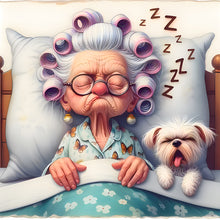 Load image into Gallery viewer, Funny Granny-Full Round Diamond Painting-30x30cm