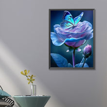 Load image into Gallery viewer, Rose Butterfly-Full Round Diamond Painting-45x60cm-Large Size