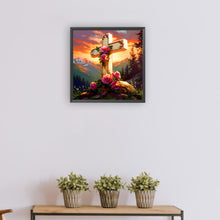 Load image into Gallery viewer, Cross-Full Round Diamond Painting-30x30cm
