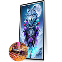Load image into Gallery viewer, Wolf-Full Round Diamond Painting-40x70cm-Large Size