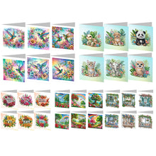 Load image into Gallery viewer, 6Pcs/Set Rainbow Garden-Diamond Greeting Cards