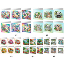 Load image into Gallery viewer, 6Pcs/Set Rainbow Garden-Diamond Greeting Cards