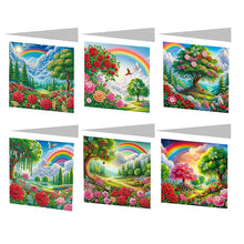 Load image into Gallery viewer, 6Pcs/Set Rainbow Garden-Diamond Greeting Cards