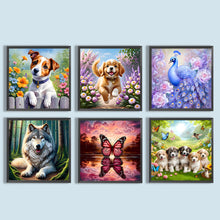 Load image into Gallery viewer, Dog-Full Round Diamond Painting-30x30cm