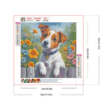 Load image into Gallery viewer, Dog-Full Round Diamond Painting-30x30cm