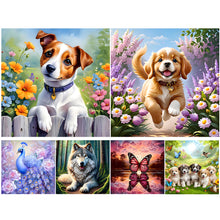 Load image into Gallery viewer, Dog-Full Round Diamond Painting-30x30cm