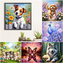 Load image into Gallery viewer, Dog-Full Round Diamond Painting-30x30cm