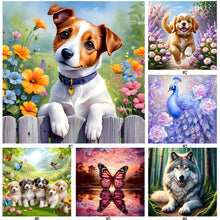 Load image into Gallery viewer, Dog-Full Round Diamond Painting-30x30cm