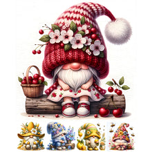 Load image into Gallery viewer, Fruit Gnome-Full Round Diamond Painting-30x30cm