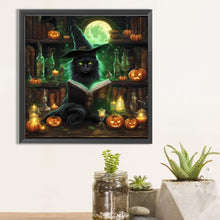 Load image into Gallery viewer, Black cat-Full Square Diamond Painting-40x40cm