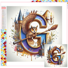 Load image into Gallery viewer, Harry Potter 26 Alphabet-Full Square Diamond Painting-30x30cm