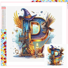 Load image into Gallery viewer, Harry Potter 26 Alphabet-Full Square Diamond Painting-30x30cm