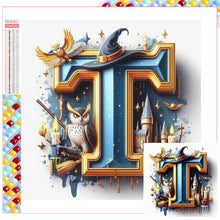 Load image into Gallery viewer, Harry Potter 26 Alphabet-Full Square Diamond Painting-30x30cm
