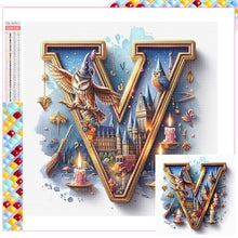 Load image into Gallery viewer, Harry Potter 26 Alphabet-Full Square Diamond Painting-30x30cm