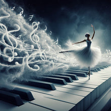 Load image into Gallery viewer, Piano Girl-Full Round Diamond Painting-40x40cm