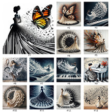 Load image into Gallery viewer, Piano Girl-Full Round Diamond Painting-40x40cm