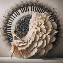 Load image into Gallery viewer, Piano Girl-Full Round Diamond Painting-40x40cm