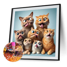 Load image into Gallery viewer, Cat-Full Square Diamond Painting-40x40cm