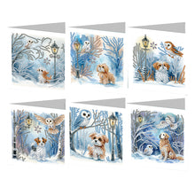 Load image into Gallery viewer, 6/8/12Pcs/Set Christmas-Diamond Greeting Cards