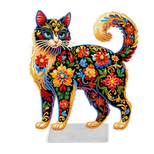 Load image into Gallery viewer, Cat-Single Side Drill- Acrylic Diamond Desktop Ornament