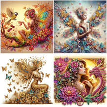 Load image into Gallery viewer, Butterfly Girl-Partial Special Diamond Painting-30x30cm