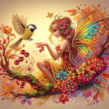 Load image into Gallery viewer, Butterfly Girl-Partial Special Diamond Painting-30x30cm