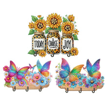 Load image into Gallery viewer, Flower Cat-Diamond Art Craft Wall Hooks