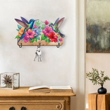 Load image into Gallery viewer, Hummingbird Flower-Diamond Art Craft Wall Hooks