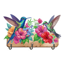 Load image into Gallery viewer, Hummingbird Flower-Diamond Art Craft Wall Hooks