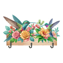 Load image into Gallery viewer, Hummingbird Flower-Diamond Art Craft Wall Hooks