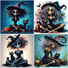 Load image into Gallery viewer, Halloween Witch-Full Square Diamond Painting-30x30cm