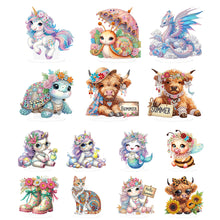 Load image into Gallery viewer, Animal-Single Side Drill-Acrylic Diamond Desktop Ornament