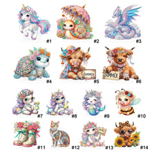 Load image into Gallery viewer, Animal-Single Side Drill-Acrylic Diamond Desktop Ornament