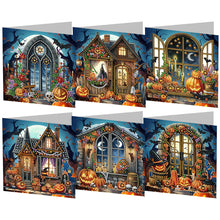 Load image into Gallery viewer, 5/6Pcs/Set Halloween-Diamond Greeting Cards