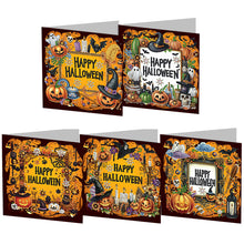Load image into Gallery viewer, 5/6Pcs/Set Halloween-Diamond Greeting Cards