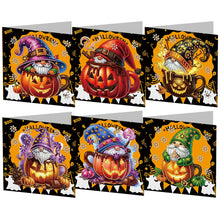 Load image into Gallery viewer, 5/6Pcs/Set Halloween-Diamond Greeting Cards