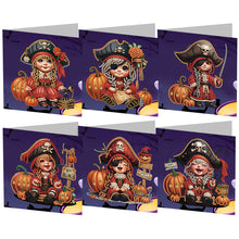 Load image into Gallery viewer, 5/6Pcs/Set Halloween-Diamond Greeting Cards